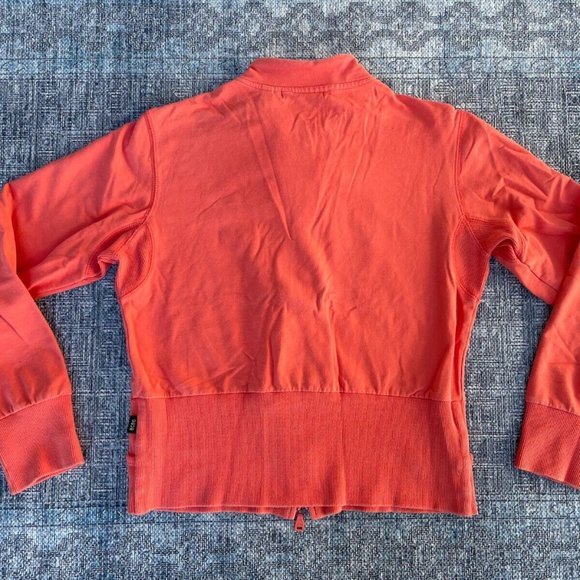 BCBG MAXzria Sport Women Jacket Orange Pink Active Wear Zipper Coat Size S - Picture 7 of 10